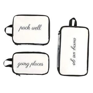 Miamica Women’s Trio Set of Packing Travel Cubes